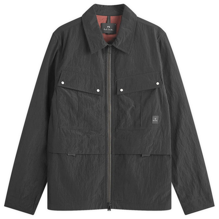 Vindjacka Paul Smith Paul Smith Overshirt Jacket Svart | M2R-112Z-N22166-79