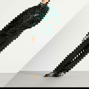 Jacka Napapijri Martine Rose Full-Zip Floral Jacquard Fleece Jacket Flerfärgad | NP0A4FPL-FUB, 5