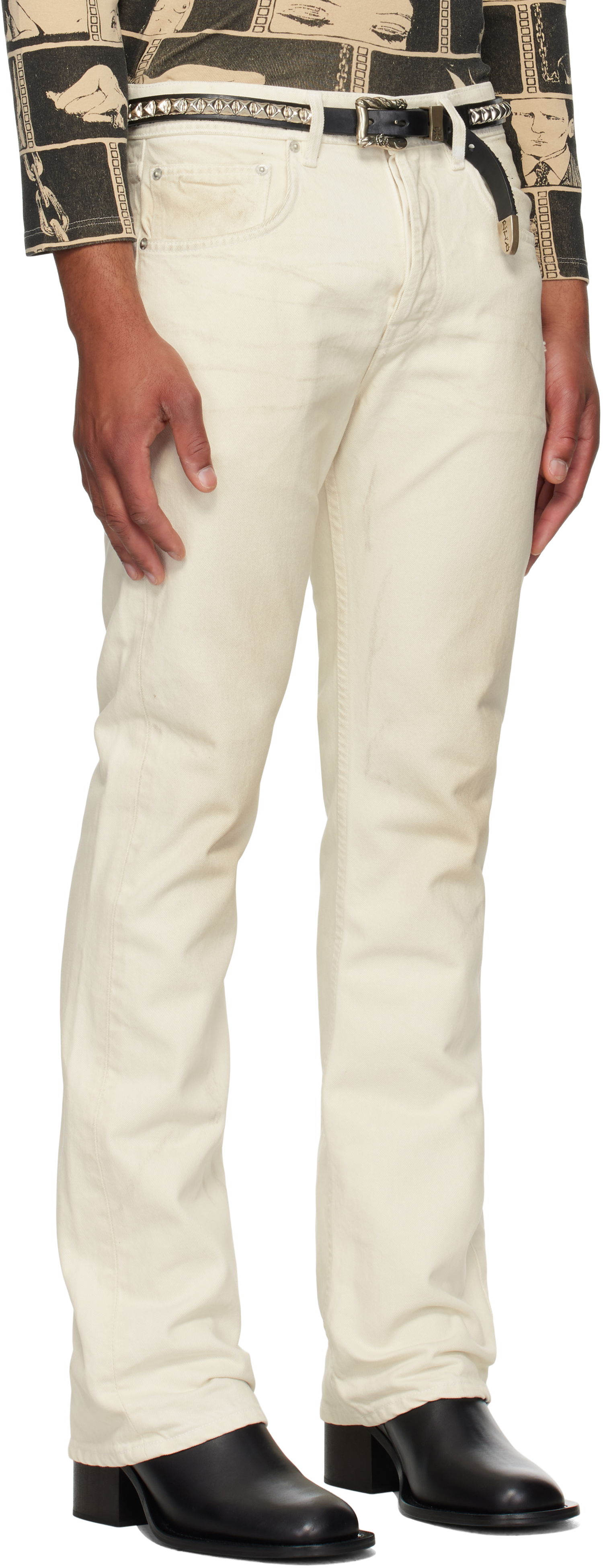 Jeans Enfants Riches Déprimés Enfants Riches Déprimés Classic Flare Leg Jeans Vit | 050-401, 1