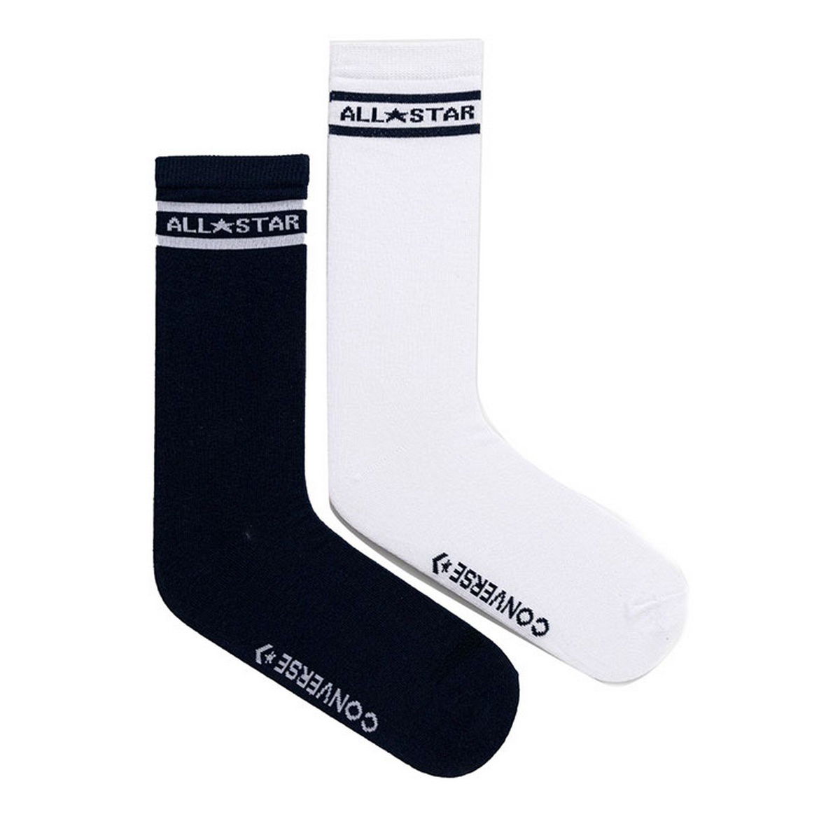 Strumpor Converse Double Stripe Crew Socks Vit | E1026A-2020, 0