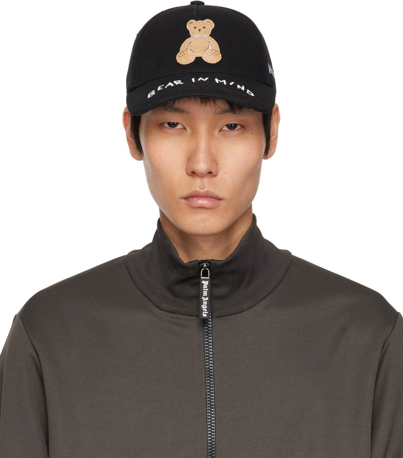 Keps Palm Angels Palm Angels 'Bear In Mind' Baseball Cap Svart | PMLB108S25FAB0041060