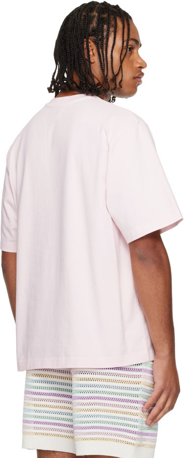 T-shirt Casablanca 'Casa' Racing Oversized Short Sleeve T-shirt Rosa | M-AW25-JTS-044-01, 2