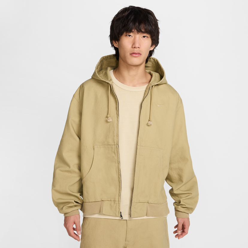 Sweatshirt Nike Nike Life Unlined Full-Zip Hoodie Beige | HQ6122-297