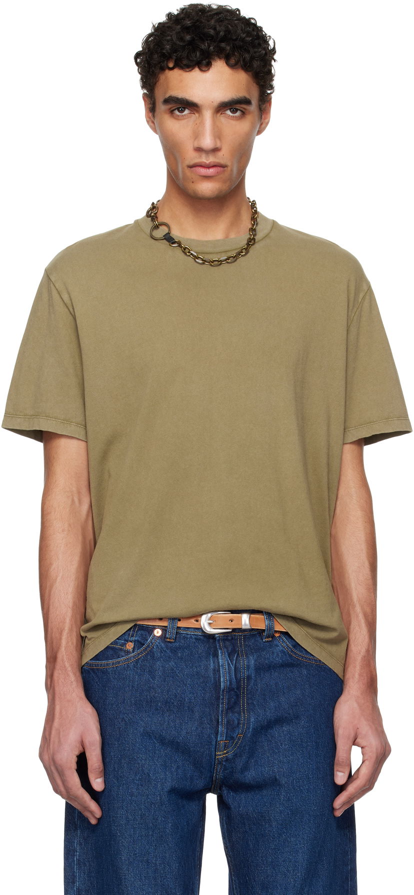 T-shirt OUR LEGACY Our Legacy Box T-Shirt Grön | M2256BC