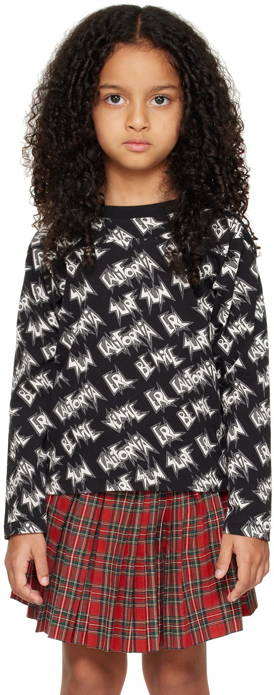 T-shirt ERL ERL Printed Long Sleeve T-Shirt Röd | ERL05KT024