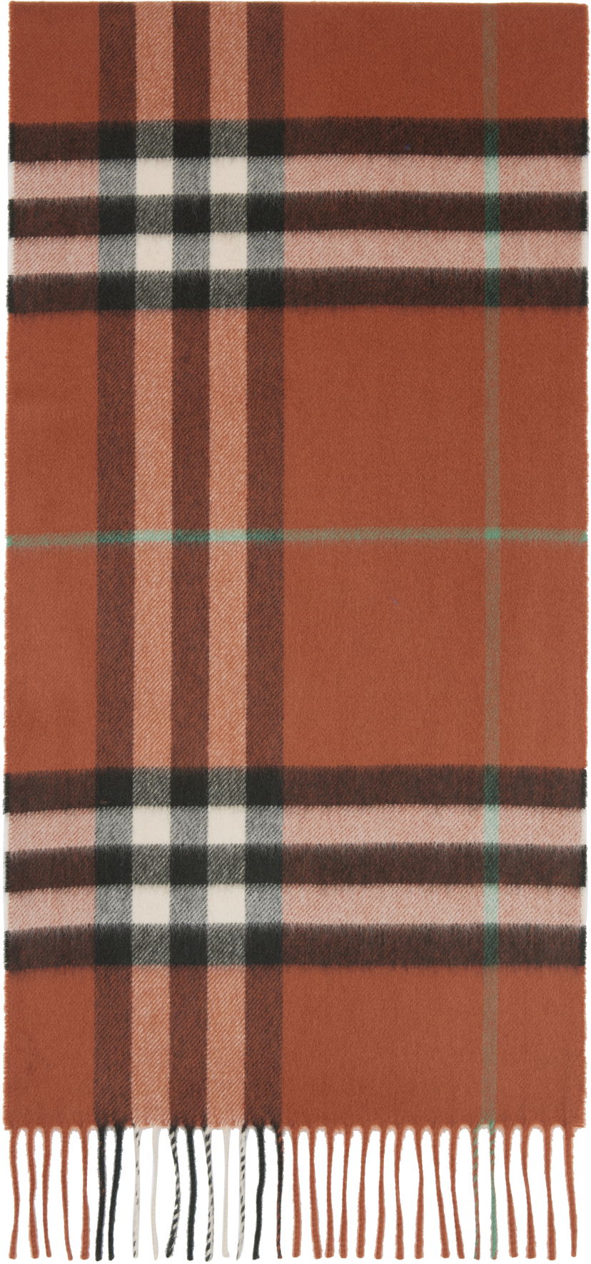 Halsduk Burberry Burberry Check Cashmere Scarf Orange | 8112643