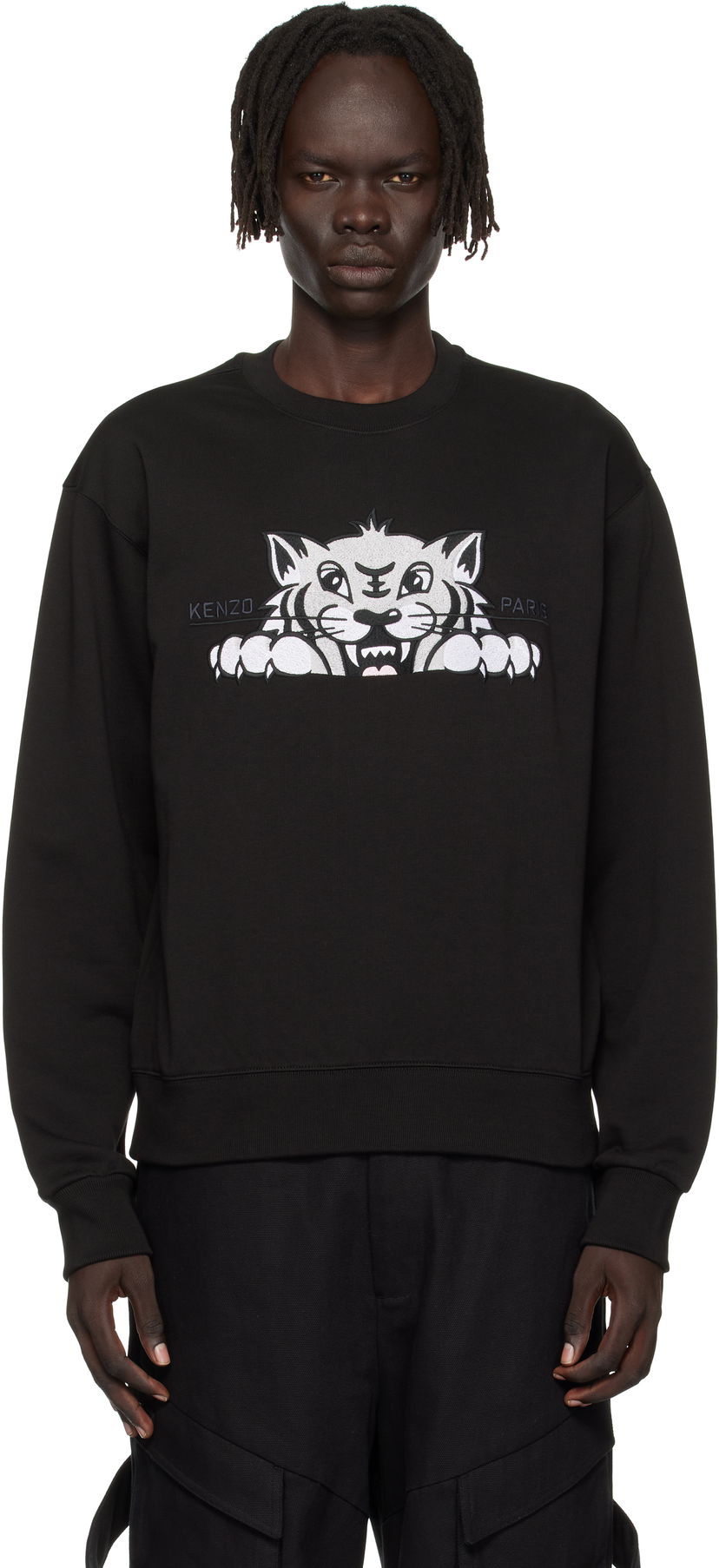Sweatshirt KENZO Kenzo 'Happy Tiger' Sweatshirt Svart | FF65SW2654MF