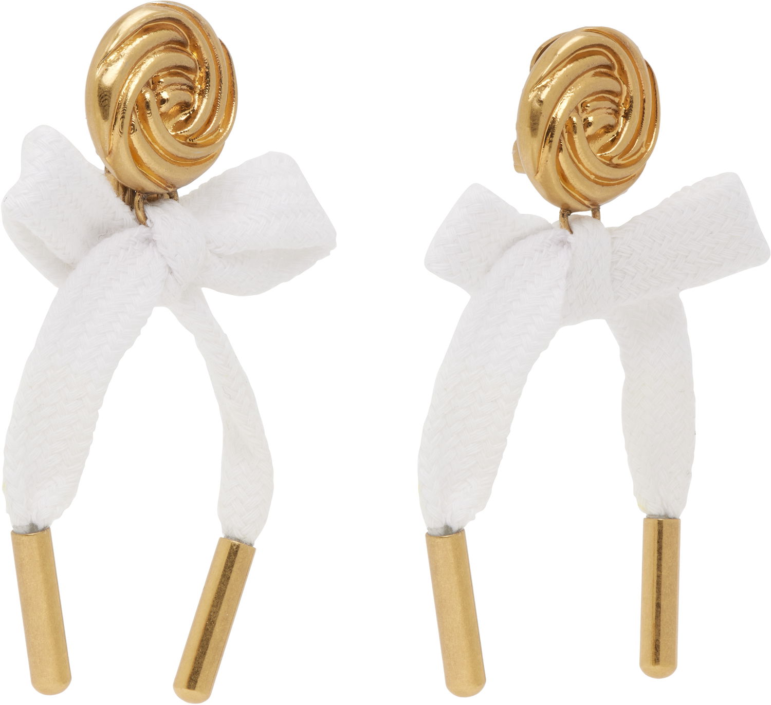 Örhängen Moschino Moschino Bow Earrings Vit | 25121912684101607, 1