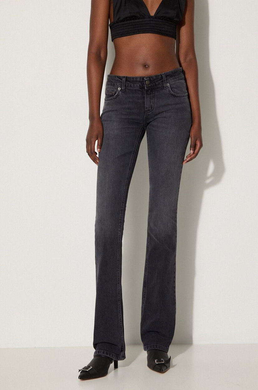 Jeans Fiorucci Low Rise Bootcut Jeans Svart | W01FPDJE083DN02DN05