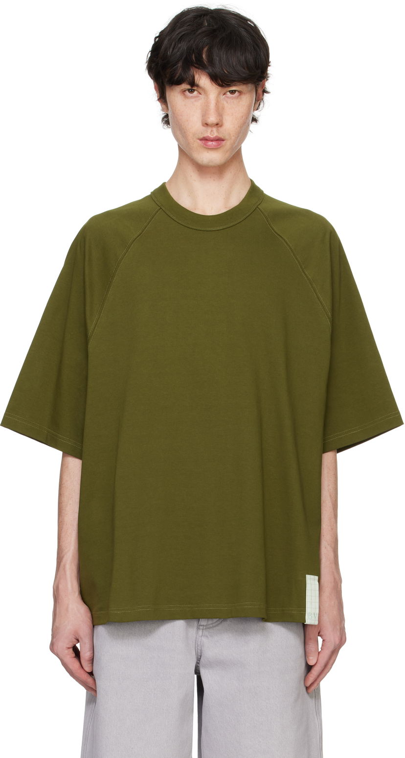 T-shirt Bottega Veneta Pima Cotton Jersey T-Shirt Grön | 804279 V4N50 1352