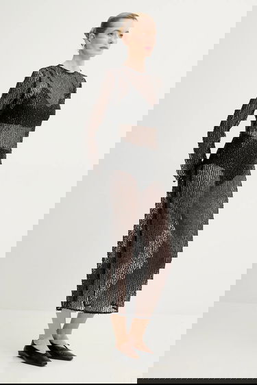 Klä Samsoe Samsoe Samsoe Samsoe Samadda Maxi Dress Svart | F25100085, 3