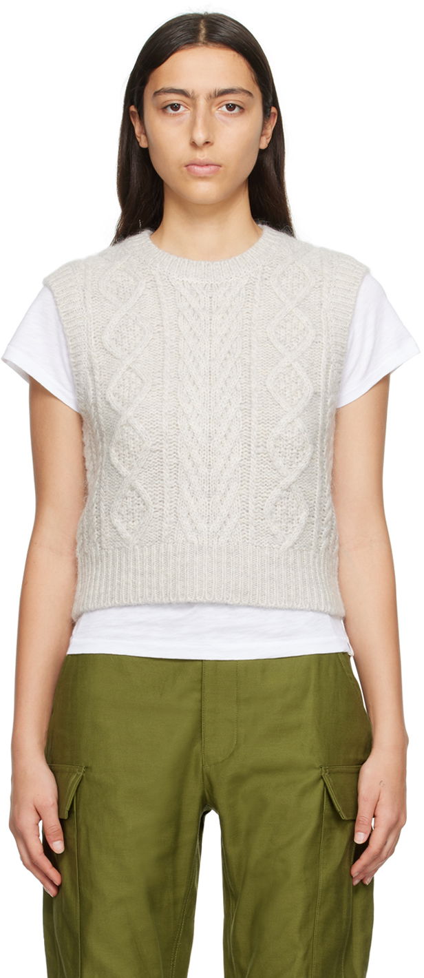 Sweater rag & bone rag & bone Brody Knit Vest Grå | WAS23F035SL35, 0