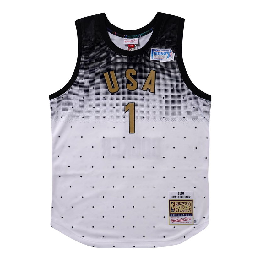 Linne Mitchell & Ness All-Star USA 'Devin Booker 1' Jersey Vit | AJY44957-ASG16DBOWHBK