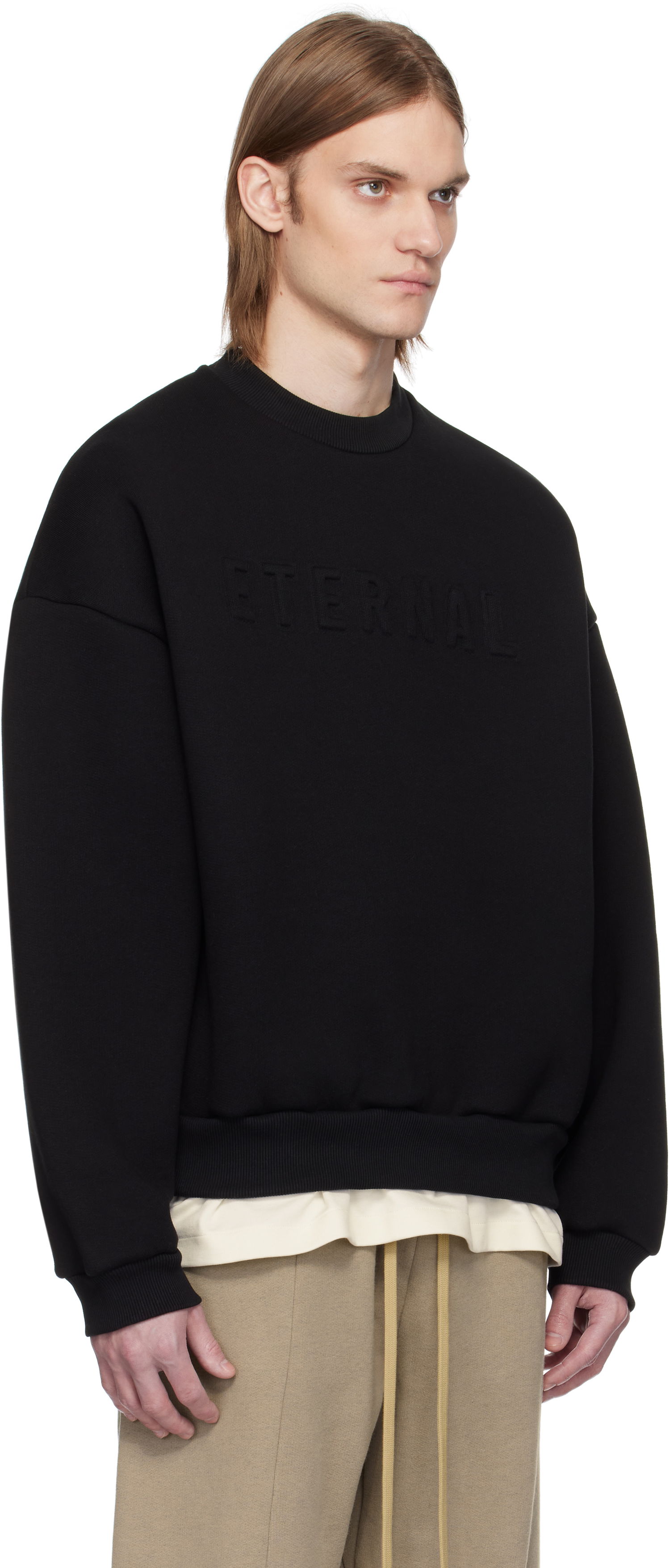 Sweatshirt Fear of God Fear of God 'Eternal' Fleece Sweatshirt Svart | FGE250-5141FLC, 1