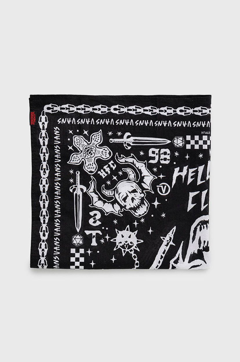 Halsduk Vans Vans Stranger Things Bandana Svart | VN0007RSBLK1