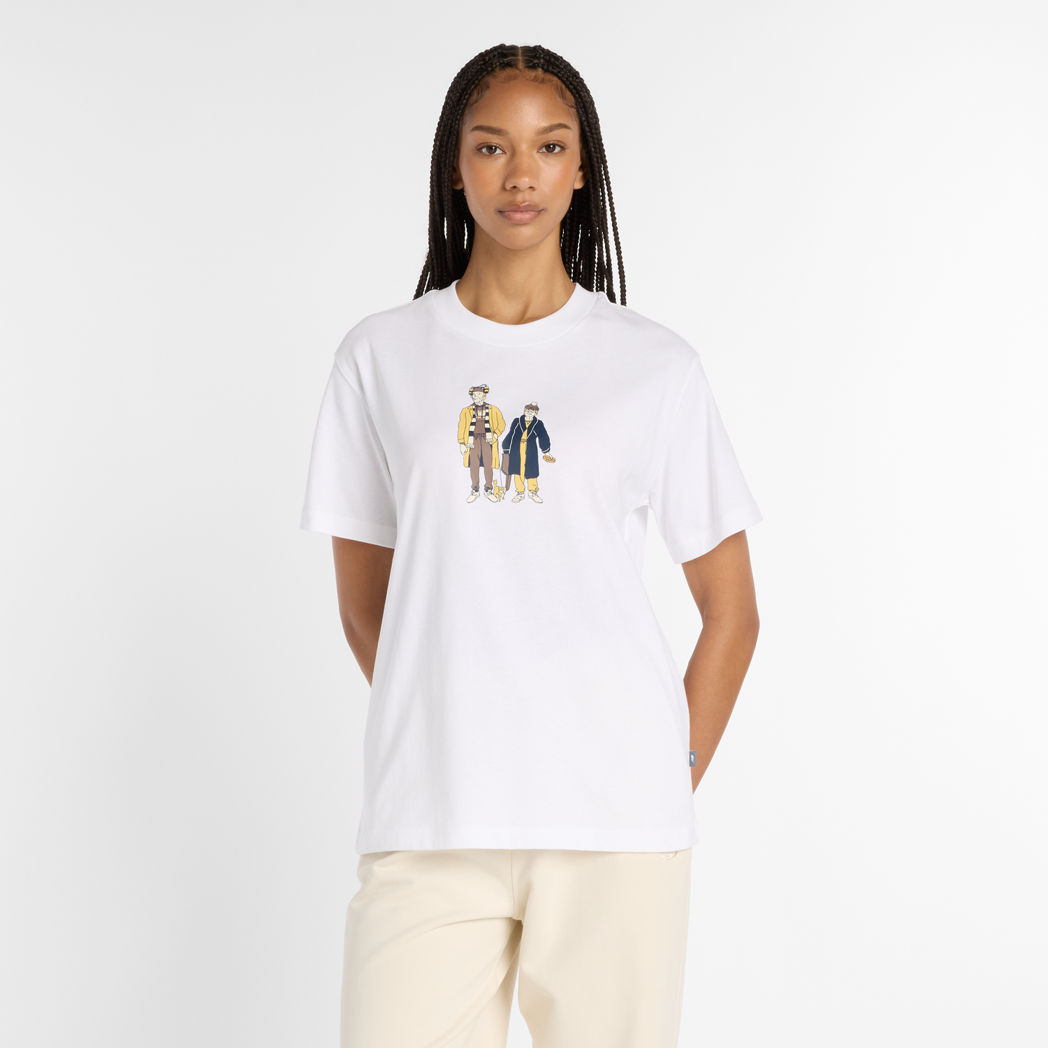 T-shirt New Balance Women's T-Shirt Vit | NBWT53926WT, 0