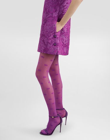 Klä Dolce & Gabbana Dolce & Gabbana Brocade A-Line Mini Dress Purpur | F6TMLTHJMQOF0571, 3