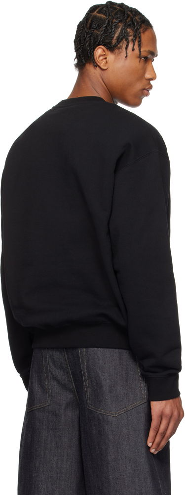 Sweater Jil Sander Jil Sander Logo Sweatshirt Svart | J47GU0132_J20039, 2