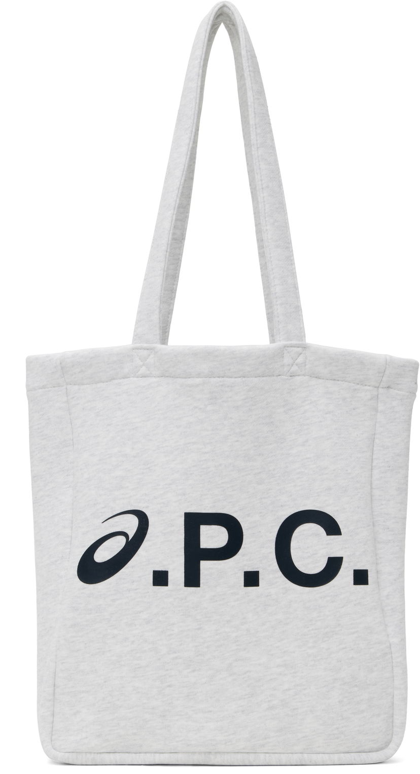 Tygpåse A.P.C. A.P.C. ASICS Edition Lou Tote Bag Grå | COHHK-M61977