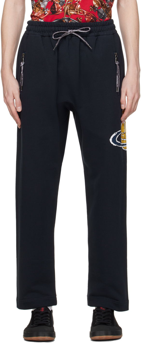 Träningsbyxor Vivienne Westwood Time Machine Sweatpants Mörkblå | 3J01000K-J0006-
