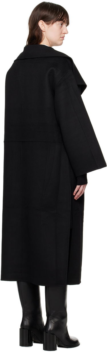 Rockar TOTEME Signature Wool Oversized Coat Svart | 211-110-717, 2