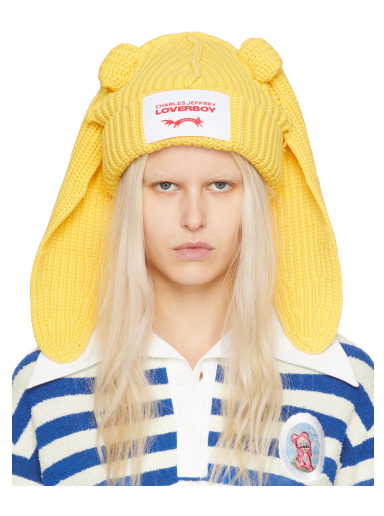 Mössa Charles Jeffrey Loverboy Chunky Rabbit Beanie Gul | 43130502