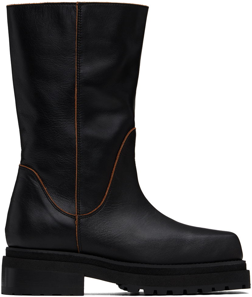 Sneakers och skor Eckhaus Latta Eckhaus Latta Stacked Boots Svart | FEKLWSTB295109