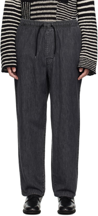 Jeans WTAPS Elasticated Waist Relaxed Fit Jeans Svart | 251CWDT-PTM03, 0