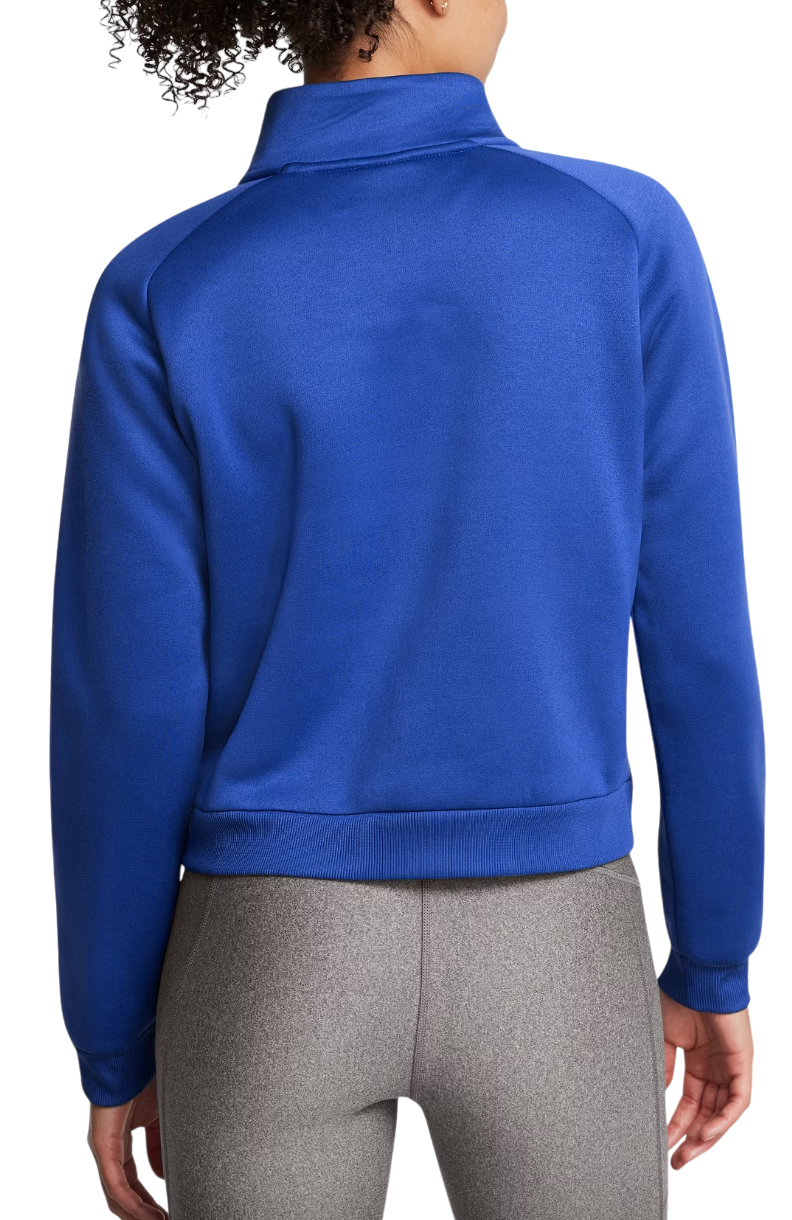 Sweatshirt Under Armour Cropped Half Zip Training Blå | 1386505-432, 1