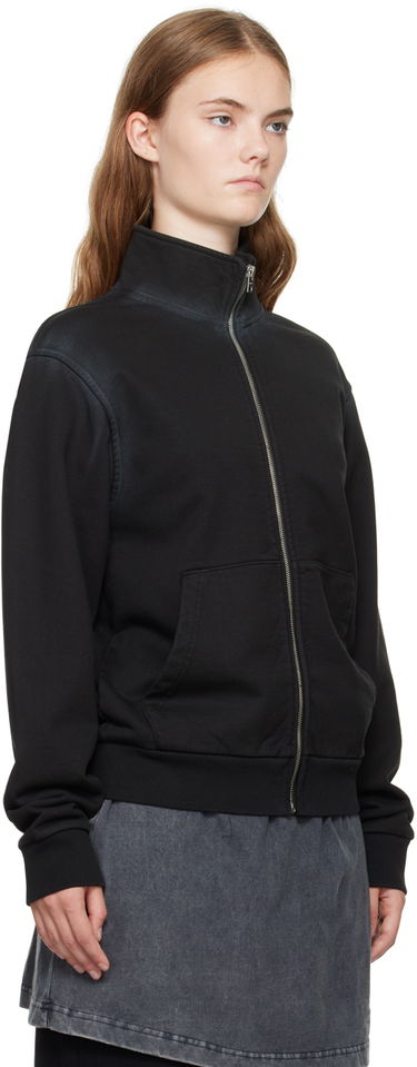 Sweatshirt We11done Embroidered-Logo Track Jacket Svart | WD-TJ2-24-815-U-BK, 1