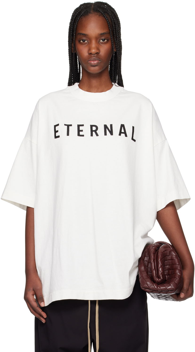 T-shirt Fear of God Fear of God Eternal Jersey T-Shirt Vit | FGE250-5101HWJ