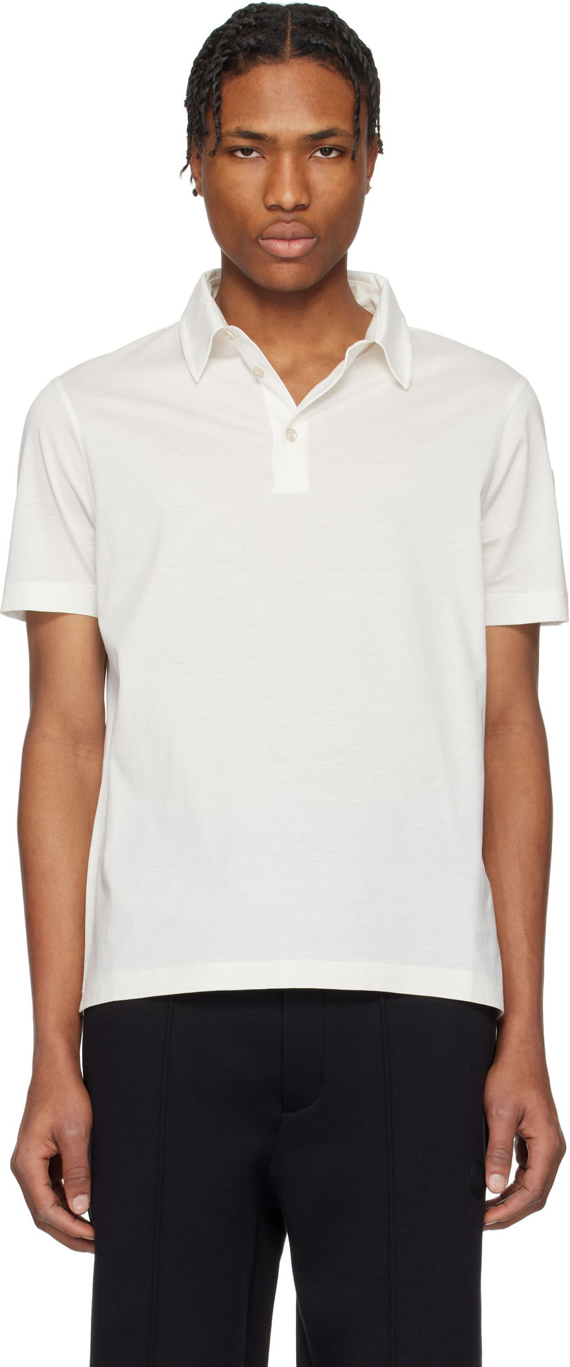 Polotröja Moncler Moncler Archivio Short Sleeve Polo Vit | K10918A000188390X