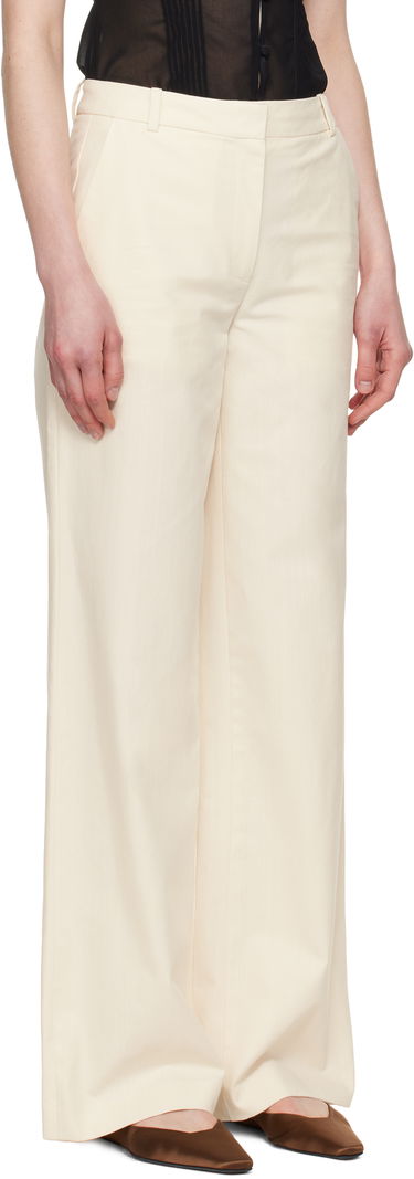 Byxor A.P.C. A.P.C. Margaret Wide-Leg Trousers Beige | COHFU-F08476, 1