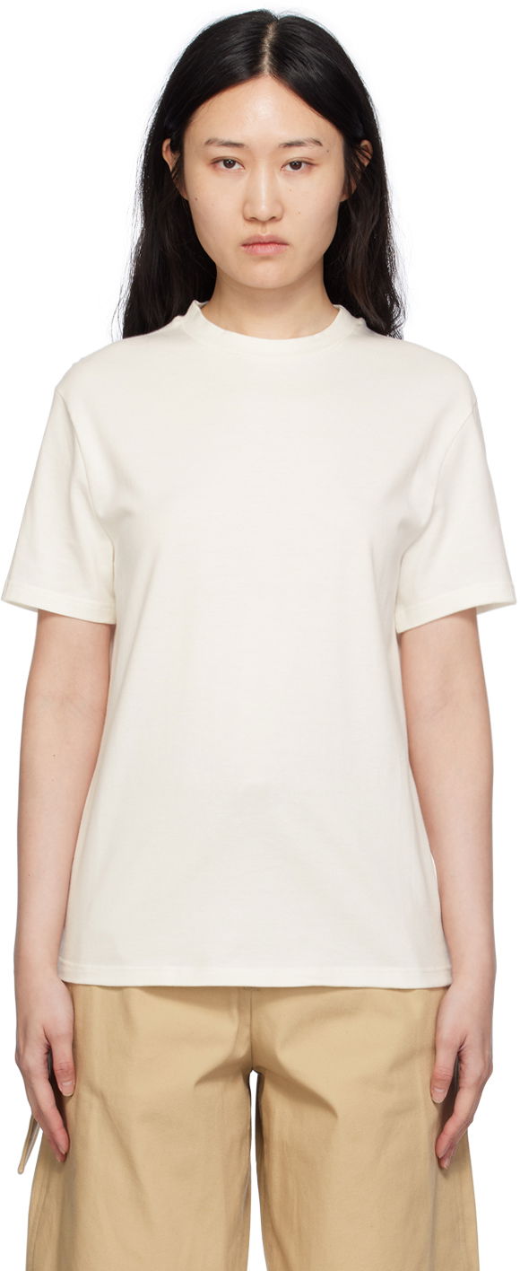T-shirt Jil Sander Oversized T-Shirt Vit | J03GC0129_J46219