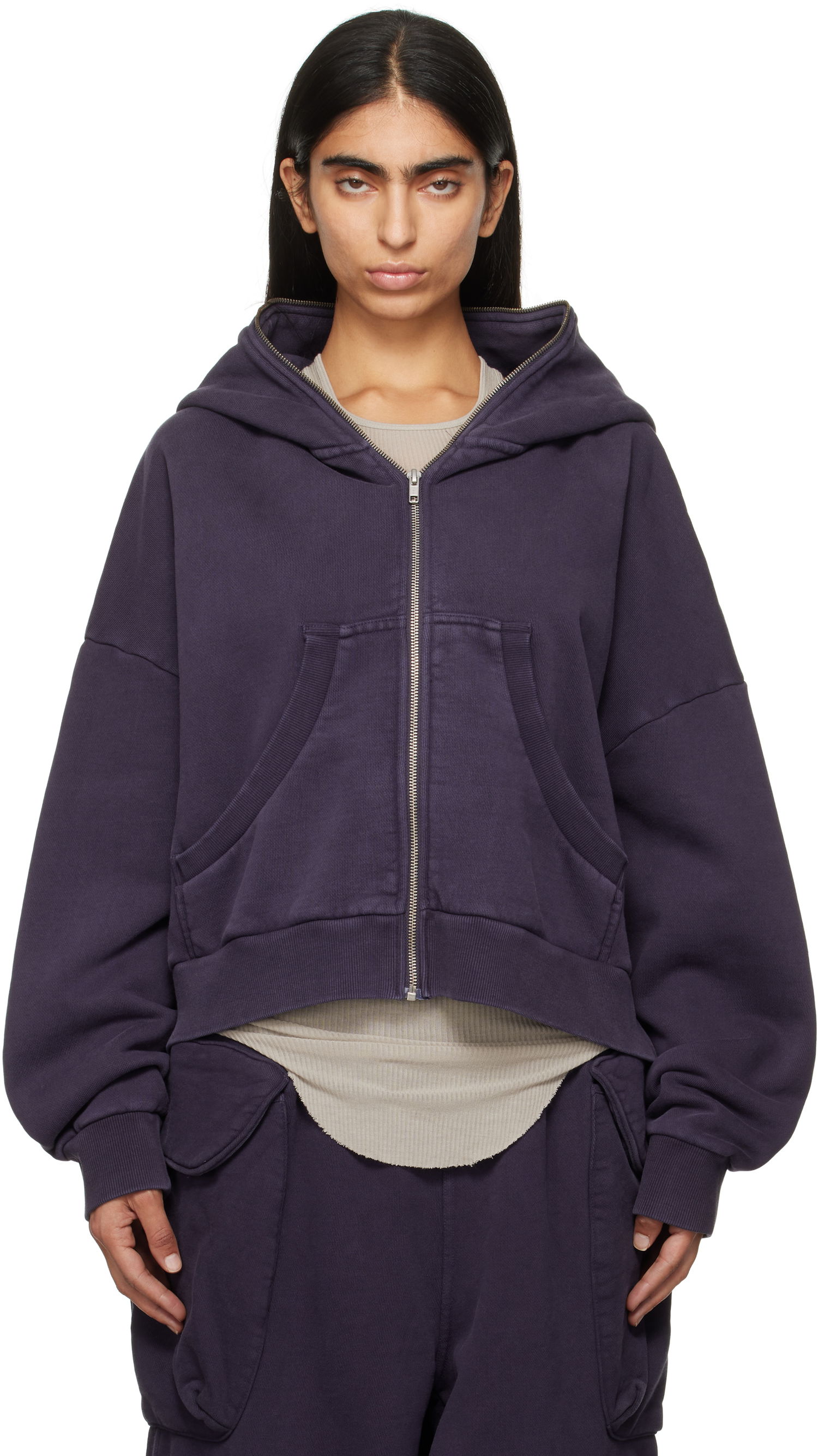 Sweatshirt Entire Studios Entire Studios Eternal Zip Hoodie Purpur | ES2202IN, 0