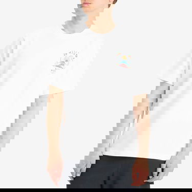 T-shirt Casablanca Casablanca Casa Way Mountain Printed T-Shirt, Size Large Vit | MPF25-JTS-001-08, 2