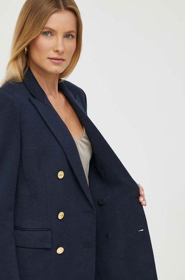 Jacka Polo by Ralph Lauren Double-Breasted Wool-Blend Blazer Mörkblå | 211910134, 5