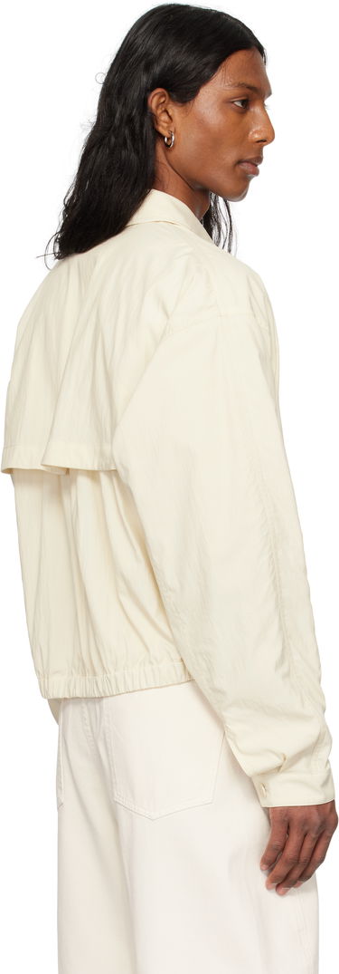 Jacka LEMAIRE Lemaire Zipped Cropped Jacket Vit | OW1124 LF1370, 2