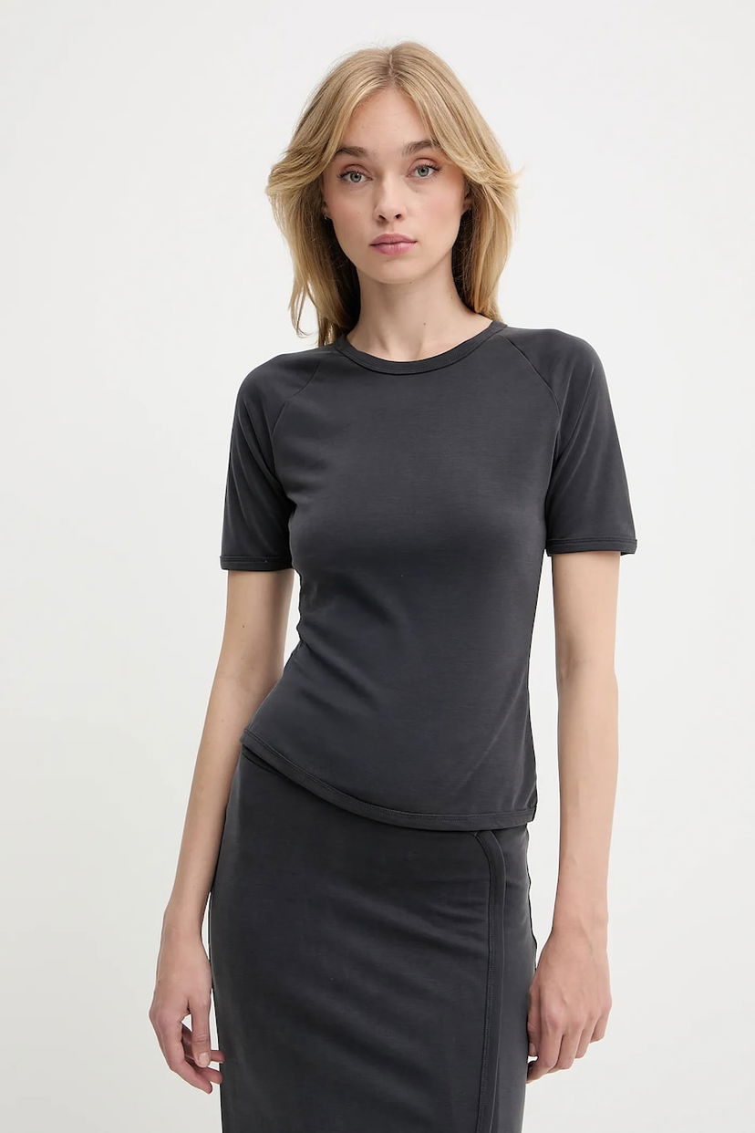 T-shirt Samsoe Samsoe Samsoe Samsoe SASUS T-Shirt Svart | F25200040