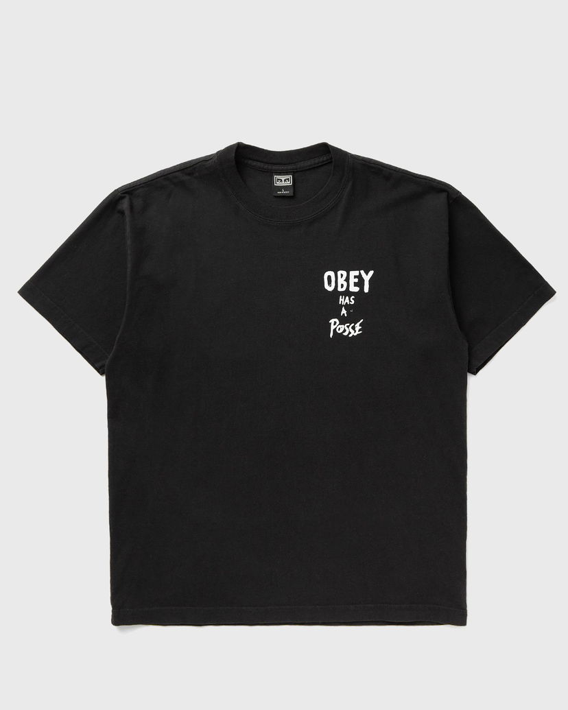 T-shirt OBEY Posse Print T-Shirt Svart | 166913915-VBL