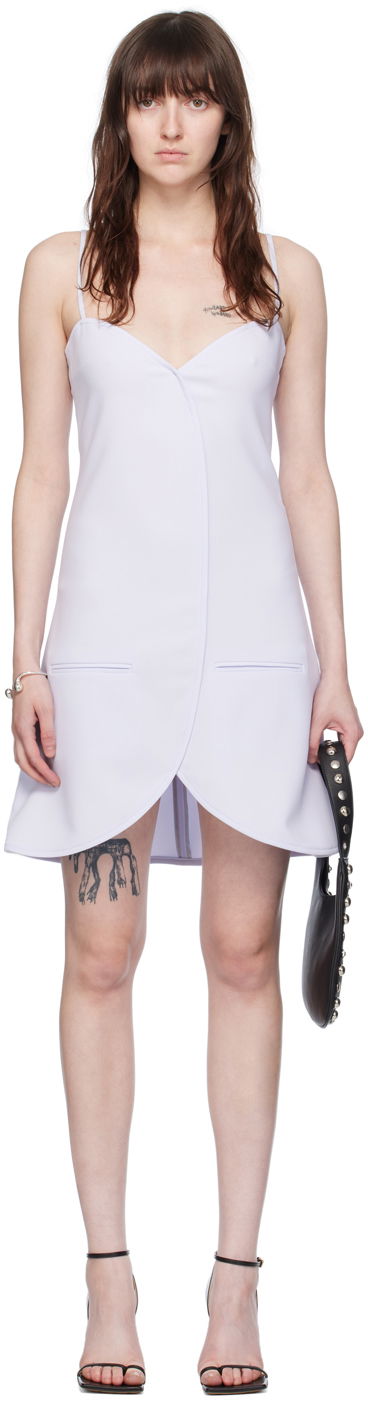 Klä Courrèges Ellipse Asymmetrical Minidress Blå | 224CRO396PL0159