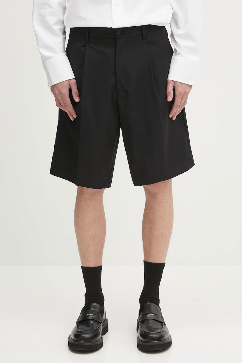 Shorts Samsoe Samsoe Samsoe Samsoe SAMANDLA Pleated Shorts Svart | M25100074