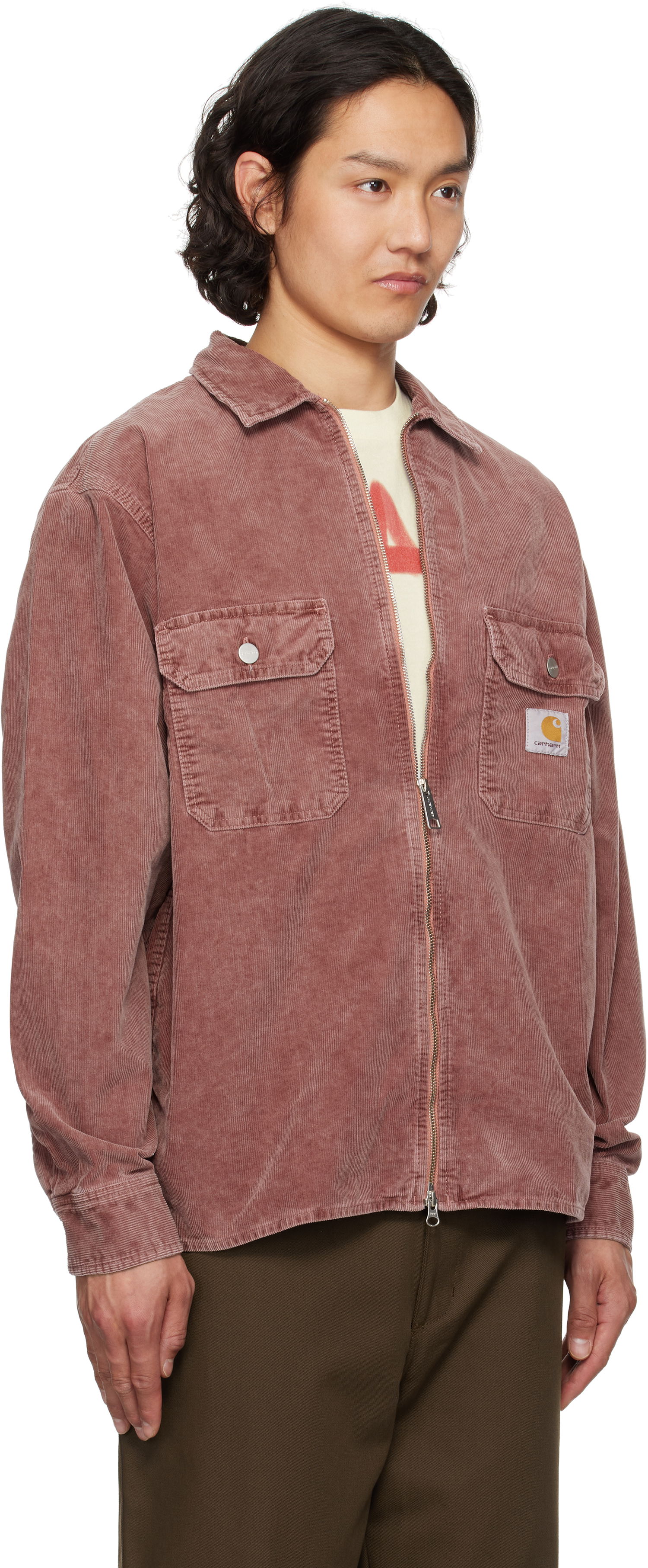 Skjorta Carhartt WIP Carhartt WIP Reynold Corduroy Overshirt Rosa | I034878, 1