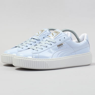 Sneakers och skor Puma Basket Platform Patent Wn's oatmeal - oatmeal Blå | 363314 02, 0