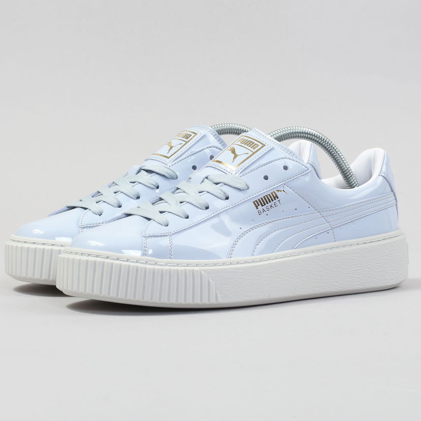 Sneakers och skor Puma Basket Platform Patent Wn's oatmeal - oatmeal Blå | 363314 02
