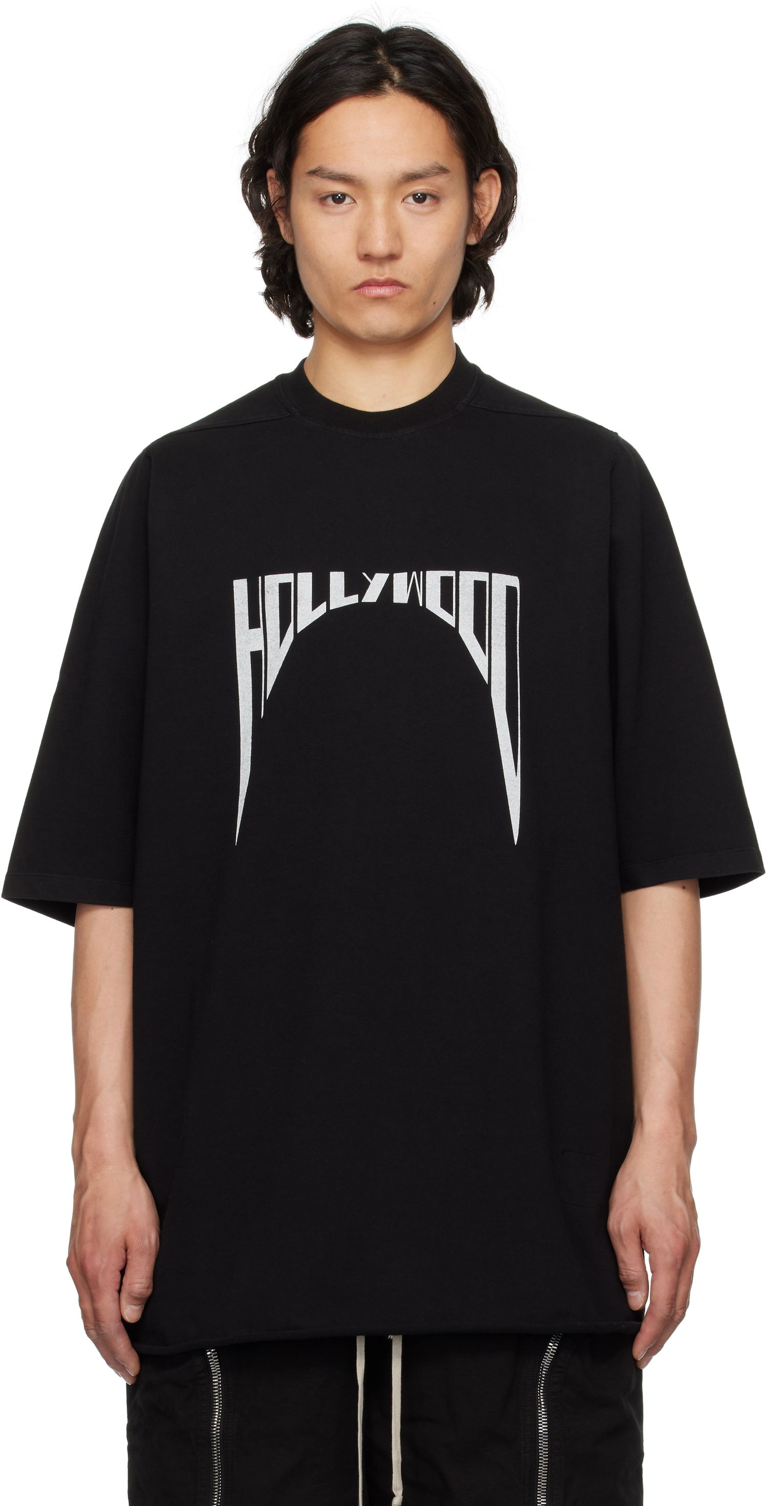 T-shirt Rick Owens Rick Owens DRKSHDW Hollywood Jumbo T-Shirt Svart | DU01E3274 RIGEP2, 0