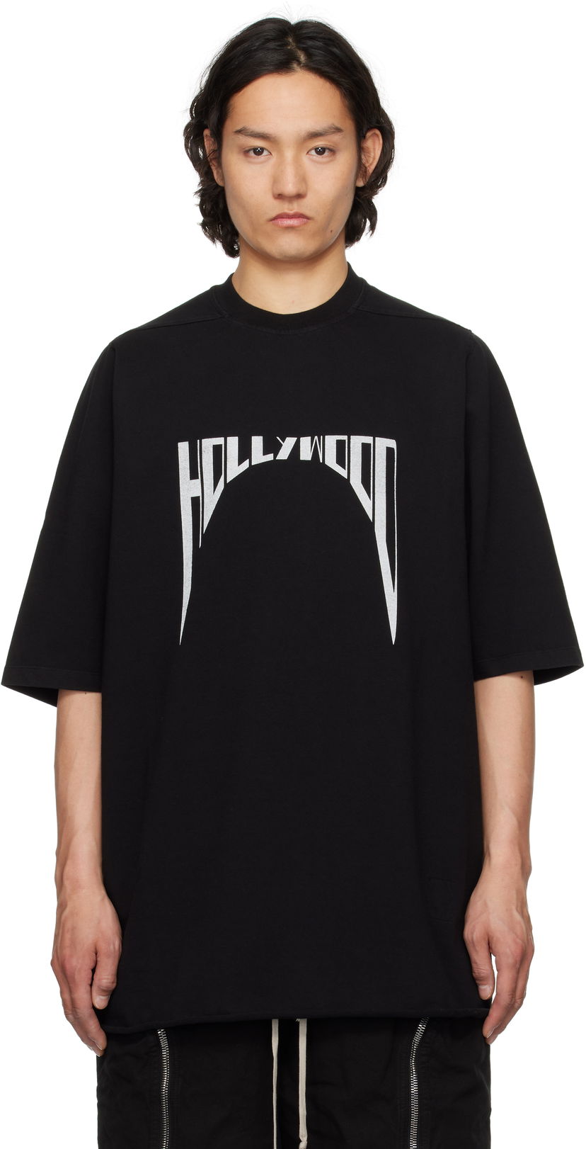 T-shirt Rick Owens Rick Owens DRKSHDW Hollywood Jumbo T-Shirt Svart | DU01E3274 RIGEP2