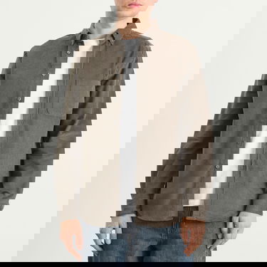 Skjorta Portuguese Flannel Lobo Button Down Corduroy Shirt Grå | AW25051-GRY, 2