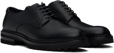 Sneakers och skor Dolce & Gabbana Grained Leather Lace-Up Altavilla Derbys with Chunky Sole Svart | A10852A9P45, 3