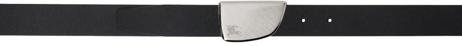 Bälten Burberry Black Thin Leather Shield Belt Svart | 8092081, 0